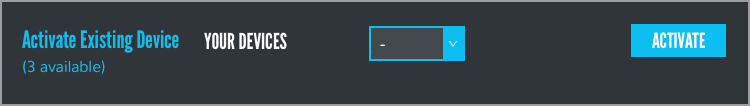 Activate Existing Device
