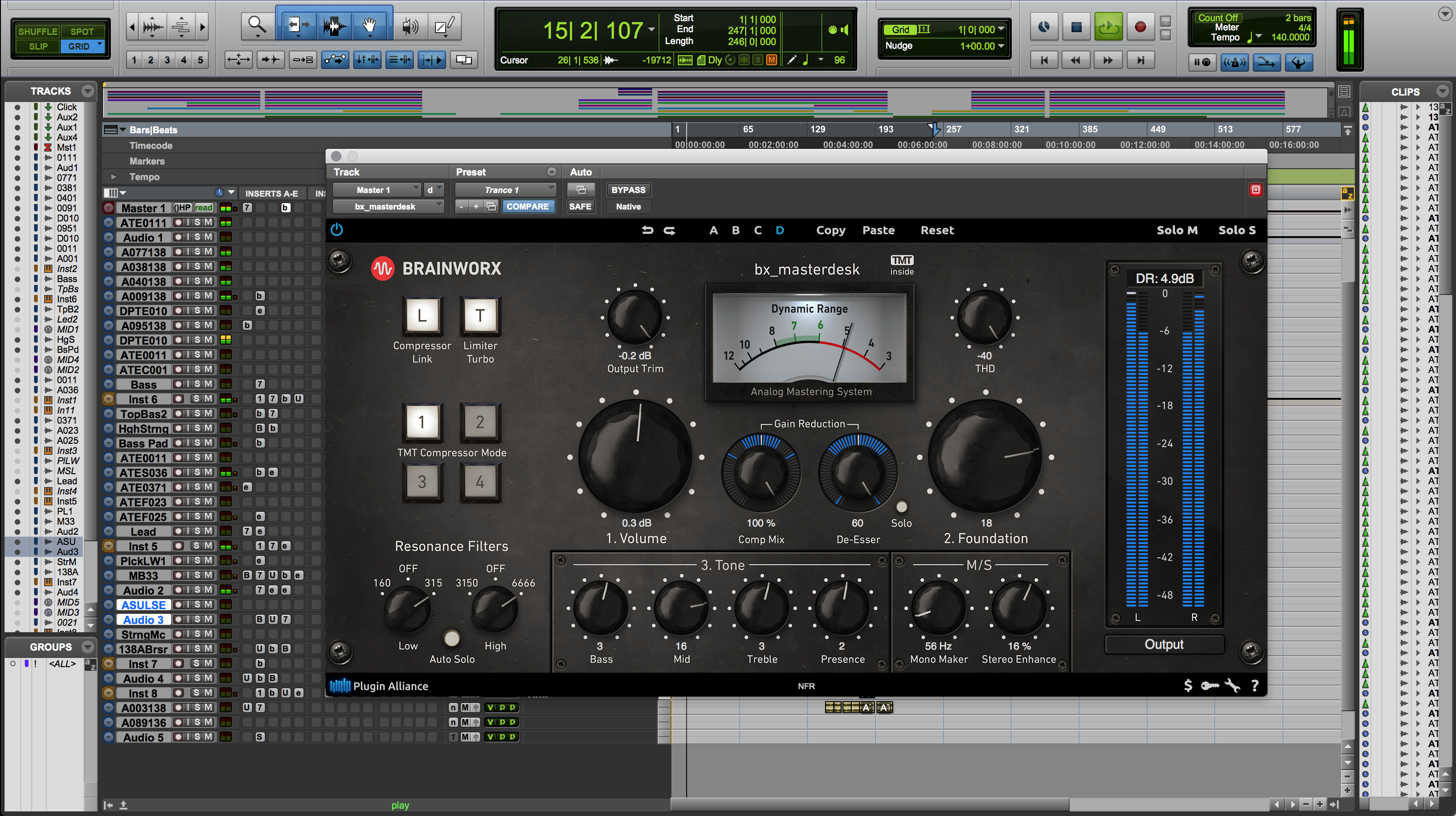 Mastering plugins